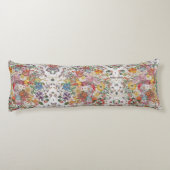 Bloemensymfonie Levendige multi-gekleurde tuin Lichaamskussen (Achterkant)