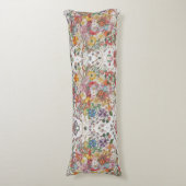 Bloemensymfonie Levendige multi-gekleurde tuin Lichaamskussen (Voorkant Verticaal)