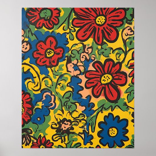 Bloemensymfonie Poster (Voorkant)