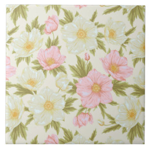 bloementegelpatroon keramische tegel tegeltje