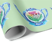 bloementheepot cadeaupapier (Rol Hoek)