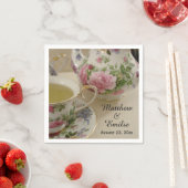  bloementheepot en theekopje servetten (Insitu)