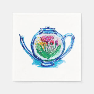 bloementheepot servet
