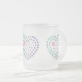 bloementoewijding matglas koffiemok (Voorkant rechts)