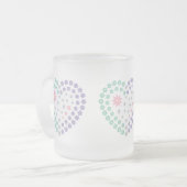 bloementoewijding matglas koffiemok (Voorkant links)