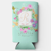 Bloementuin Aqua Monogram (Voorkant)