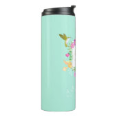 Bloementuin Aqua Monogram Thermosbeker (Gedraaid links)