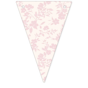 Bloementuin Blush Roze - Neutraal Vlaggetjes