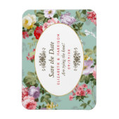  Bloementuin Botanical Save The Date Magneet (Verticaal)