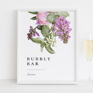 Bloementuin Bruidsdouche Bruisende Bar Bord Poster