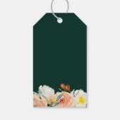 Bloementuin bruiloft welkomstzak cadeau Labels Cadeaulabel (Achterkant)