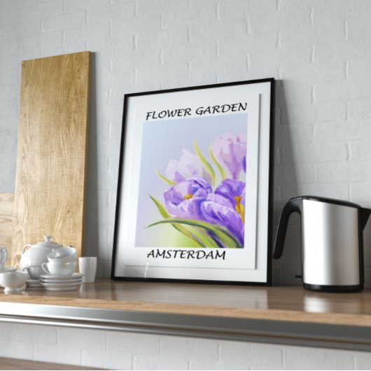 Bloementuin Fijne Muur Kunst Canvas