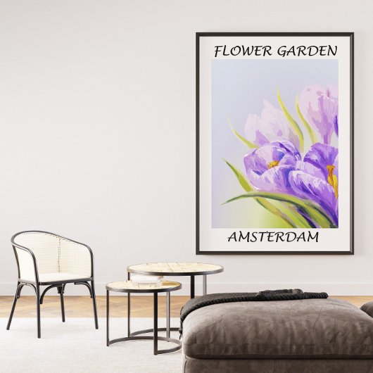 Bloementuin Fijne Muur Kunst Canvas