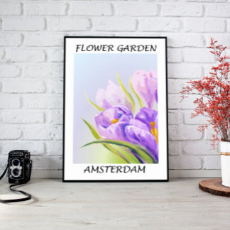Bloementuin Fijne Muur Kunst Canvas Afdruk