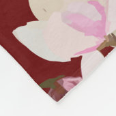 Bloementuin fleece deken (Hoek)