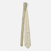 Bloementuin Floral Monogrammed Necktie Stropdas (Achterkant)