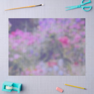 Bloementuin in roze paars violet ziet er dromerig tissuepapier