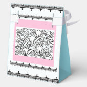 Bloementuin Lt blauw Bedankdoosjes (Achterkant)