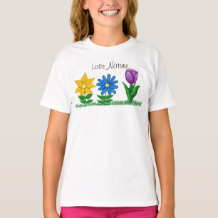 Bloementuin Meisjes T-shirt