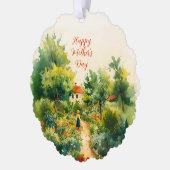  bloementuin Moederdag Ornament Kaart (Links)