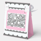 Bloementuin roze bedankdoosjes (Achterkant)