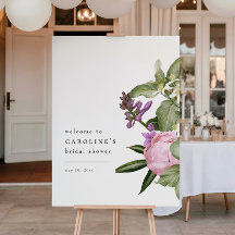 Bloementuin Roze Bruidsbruiloft Ontvangstbord