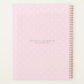 Bloementuin roze Monogram Planner (Achterkant)