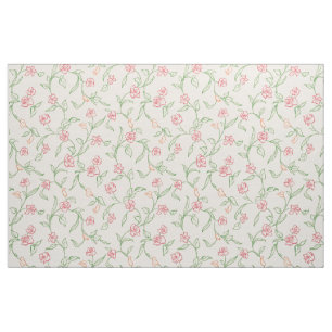 Bloementuin roze stof