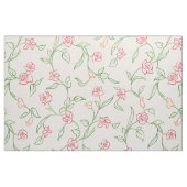 Bloementuin roze stof (Fat Quarter)