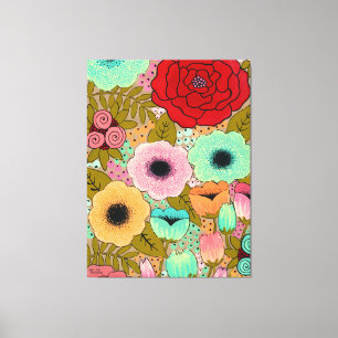 Bloementuin schilderij Art Pip Gerard Canvas Afdruk