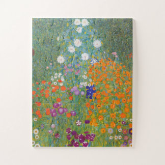 Bloementuin van Gustav Klimt Legpuzzel