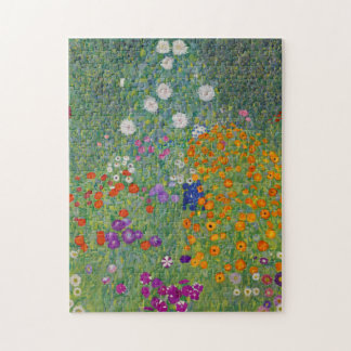 Bloementuin van Gustav Klimt Legpuzzel
