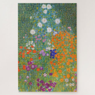 Bloementuin van Gustav Klimt Legpuzzel