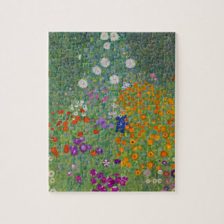 Bloementuin van Gustav Klimt Legpuzzel
