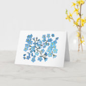 Bloementuin - Vergeet me niet Kaart (Gele Bloem)