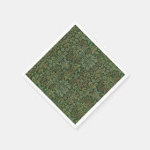 Bloementuin Vintage Ornament Illustratie Servet (Hoek)