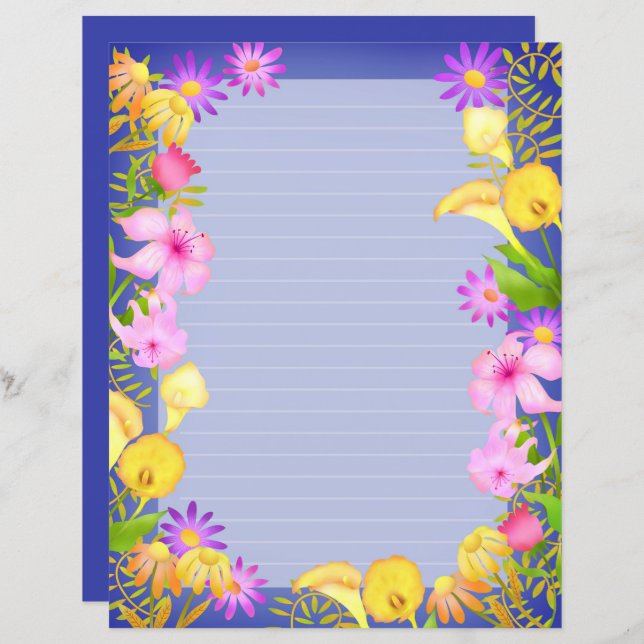 Bloementuin Violet (Voorkant / Achterkant)