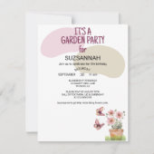 Bloementuin vlinders libellen Waterverf Kaart (Voorkant)