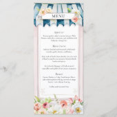 Bloementuin Vrijgezellenfeest Menu (Voorkant)