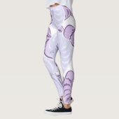  bloementuin wit en paars modern leggings (Links)