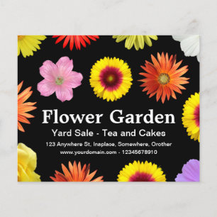 Bloementuin - Zwart Flyer