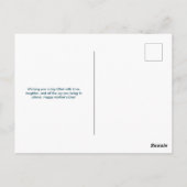 Bloemenuitsnijding Moederdag Briefkaart (Achterkant)