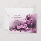 bloemenvaas dank je wel kaart notitiekaartje (Voorkant)