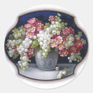  bloemenvaas ronde sticker