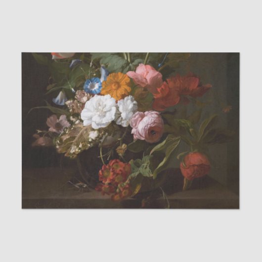Bloemenvaas van Rachel Ruysch Tissuepapier (Voorkant)