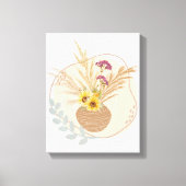 Bloemenvase Bloemige wandkunst Canvas Afdruk (Voorkant)