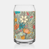 Bloemenveerpatroon Blikvorm Glas (Achterkant)