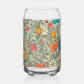 Bloemenveerpatroon Blikvorm Glas (Links)