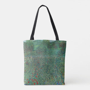 Bloemenveld in Litzlberg Klimt, Vintage Landschap Draagtas