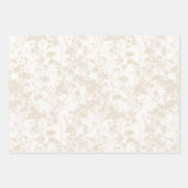 Bloemenveld (Ivoor - Champagne) Inpakpapier Vel (Voorkant 2)